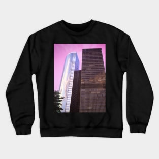 Battery Park Pink Sunset Manhattan NYC Crewneck Sweatshirt